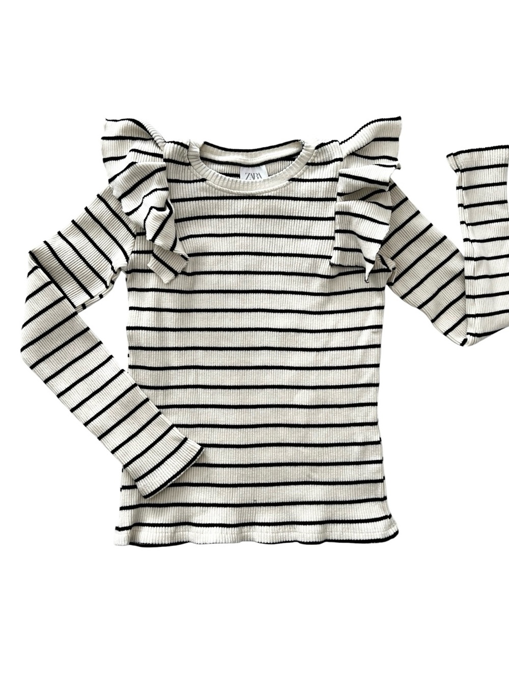 Zara girls size 8-9 ribbed long sleeve top